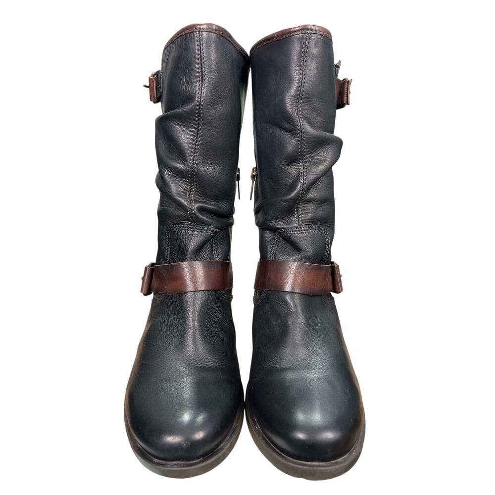 Pikolinos Women’s Le Mans Black Leather Moto Ankle Boot Size 40 US 9/9.5 - Picture 7 of 11